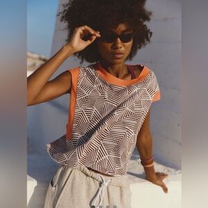 FP Movement by Free People Inspire Tee- Striker Geo Walnut Combo